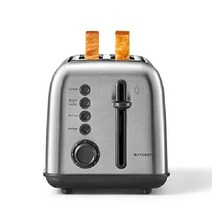BUYDEEM DT620 retro 토스터기 토스터 베이글 및 머핀 기능 부스러기 트레이, 스테인레스 스틸