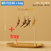 회전 캔들 홀더 금속 비행 천사 티 라이트 로맨틱 스칸디나비아 디자인 촛대 장식, 05 F224E tray
