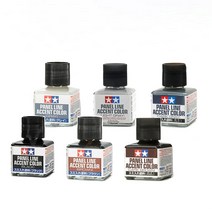 40ml tamiya 패널 라인 그림 액센트 색상 diy 수지 플라스틱 인형 자동차 군사 모델 키트 gundam 컬러링 빌딩 도구, 87140 암갈색