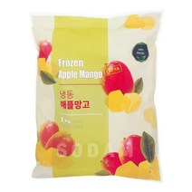 맥그로우앤마리 냉동 애플망고 청크 1kg / 페루산, 3kg(1kgx3팩), 3개