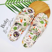 BOFO 이중바닥 더블쿠션 퀼트 실내화 5세트, 22 도토리