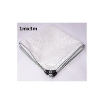 비닐텐트 캠핑 등산용 용품 맞춤형 투명 그리드 PE 타포린 텐트 커버 방수 정원 타프 항해 창문 커튼 천 쉼터, 1mx3m