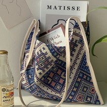 여성 가방 다이아패턴 페이즐리 에코 숄더백 서양풍