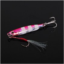 한현 미노우 슬로우싱킹 농어 광어 삼치 우럭 루어낚시 파핑 15g 20g 40g 80g 120g 150g, 핑크흰색