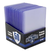 Astral 프로tect 카드용 탑 로더 탑로더 (50팩 35pt 3 x 4인치) 야구 카드 프로텍터 하드 플라스틱 슬리브 스포츠, 35pt 50 pack