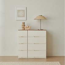 한샘(생활) 한샘 스페이스빌더 4단 서랍장 우드상판 SLIM, 단품없음