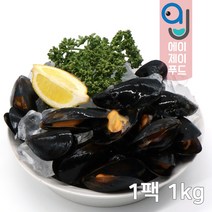 냉동 국내산 자숙 홍합 500g 1kg 중 (피홍합 찐홍합 진공포장), 선택02. 1팩 1kg