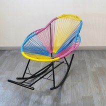 등나무 컬러 흔들의자 라탄 1인용 그네의자 게으른, A+메트