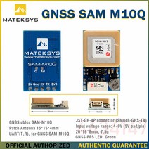 FPV 레이싱 드론용 정품 Matek 시스템 GNSS SAM-M10Q Ublox GPS 패치 안테나 장거리 4 ~ 9V 15x15x4mm