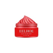 새치커버 컬러 헤어 왁스 세척 가능 내추럴 매트 헤어스타일 스트롱 젤 크림 염색 DIY 매직 페스티벌 축하 몰딩 컬러링, [06] red
