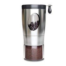 Duku 휴대용 수동 이탈리안 커피그라인더 KDL-902, 1개, 실버 그레이