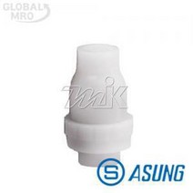 [와이제이] 볼체크밸브(PVDF/FPM) 아성플라스틱밸브 아성 나사, 아성.볼체크밸브(PVDF_FPM) 25A(나사)