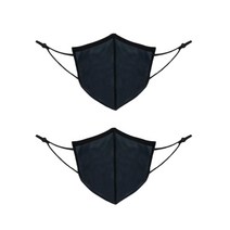 2개 저스트아이스 목욕탕 수영상 스포츠 물놀이 워터파크 헬스장 숨쉬기 편한 마스크, 블랙 (아동)