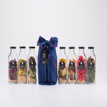 술판다 담금주 키트 500ml 2구 잔세트, 파인키위/장미