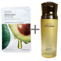 더페이스샵 갈아만든 마스크시트 아보카도 (이자녹스 테르비나 더 골든 오리지널 솔루션 90ml 증정)