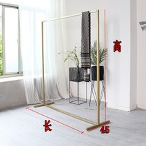 골드행거 가먼트랙 방꾸미기 바 행거 옷가게행거, 나노 골드 길이 150x45x높이 160