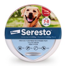 바이엘 세레스토 8kg 이상 반려동물용 목걸이, 1개