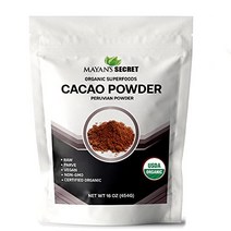 Mayan’s Secret Certified Raw Organic Cacao Powder for Smoothie Coffee and Drink Mixes １ Lb - Raw |, 1
