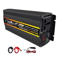자동차 인버터 캠핑 3000W 순수 사인파 전원 인버터 DC 12V 60V ~ 변압기 태양광, 05 24V to 110V