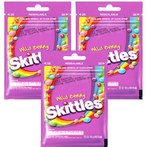 스키틀즈 와일드베리향, 40g, 3개