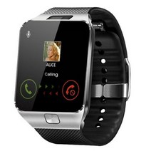 지원 SIM 카드 스마트 워치 블루투스 DZ09 Smartwatch 여러 언어 스포츠 피트니스 트래커 디지털 터치 스크, 03 Silver