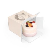 사탕수수 쉬폰 케이크 상자, 화이트사각받침