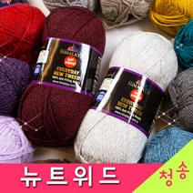 [청송뜨개실] (3시이전 당일발송)뉴트위드 (10+1 도안증정) 뜨개실 털실 뉴트위드실, 75106