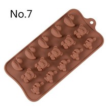 빵틀 베이킹틀 마들렌틀 머핀틀 제빵도구 타르트팬 29 스타일 실리콘 초콜릿 금형 3D 베이킹 재미 젤리 캔, 07 NO.7