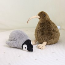 하찮은 펭귄과 키위새 인형 귀여운 인테리어 쿠션 2종 [Cute Penguin and Kiwi Doll Interior Cushion 2 Options], 키위새인형(Kiwi)