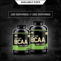 [미국]Optimum Nutrition Instantized BCAA 분지쇄 필수 아미노산 캡슐 1000mg, 60정