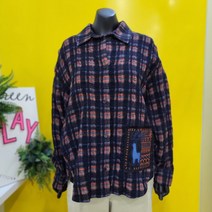 [베네통] 타일러 체크 블라우스 BABL53161