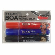 BOA 생잉크 보드마카 3개set보드마카 생잉크 마카펜 마커펜 마커, 3색:3개