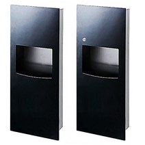 핸드타올케이스 매립형 페이퍼타올디스펜서 스텐 블랙 750mm BPB500B, BPB500B 매립형 자석식 타올기 750MM