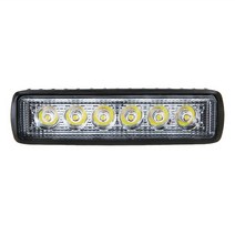 차량용 안개등 LED 전조등18w 6 LED 자동차 작업 빛 높은 밝은 스포트 라이트 범용 Offroad 트럭 운전 안개, 한개옵션1, 01 01