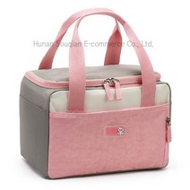 직장인 도시락통 보냉백 소풍 방수 보냉가방, 핑크색