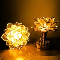 연등 연꽃등 조명 연꽃 무드등 LED 등불 용품 굿즈 불교, 골드A