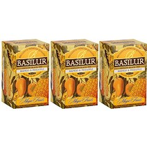 바실루르 망고 파인애플 티 실론 홍차 20ct 호일 봉투, 3팩