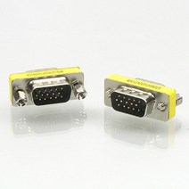 트레이드몰▶Coms 모니터 젠더 15Pin VGA 연장 D-SUB RGB 3열 GOLD Metal M to 노트북부품 케이블 컴퓨터 PC 음향◀트레이드몰, ◀트레이드몰▶