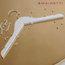 메이네티 화이트 원목 상의 옷걸이 5P (38cm), 단품, 단품