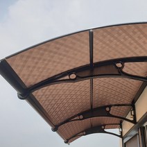 캐노픽스 550x4800 아파트 출입구 주차장 자전거거치대 쓰레기분리수거대 비가림시설, 브라운, 그레이, 은백색(기본색상)
