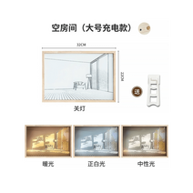 인테리어 조명 LED액자 무드등 거실 꾸밈 그림 팝아트, L size 빈방