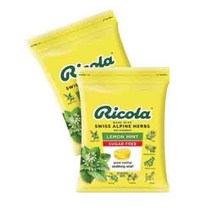 리콜라 슈가프리 레몬 민트맛 기침 목캔디 사탕 210개 / Ricola Sugar Free Lemon Mint Cough Drops 210 Exp. 03/25, 1개