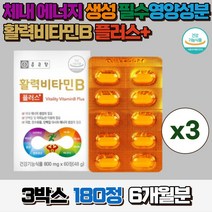 종근당 활력 비타민b 플러스 청소년 수험생 여성 남자 비타민 영양제, 60정, 3개