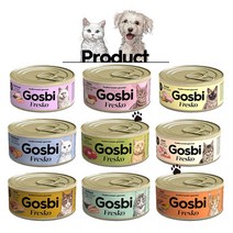 고스비 프레스코 고양이캔 70g 고양이 간식, 참치+새우 70g, 6개