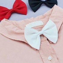 예쁜 파티 보타이 브라이덜샤워 크리스마스 넥타이 셔츠 여성