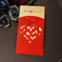 요청함 50 형세 초대장 차이나 결혼피로연 희첩 웨딩 개성 팬시 청첩장 심플 통큰 2444280087, 타입 8(50 장 )
