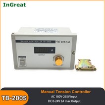 마그네틱 파우더 브레이크 클러치 용 수동 디지털 장력 컨트롤러 180V-265VAC 220V 24VDC 출력 0-3A 전위차계 PLC 제어