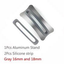 접이식 조절 가능한 스탠드 알루미늄 휴대용 노트북 거치대 16인치노트북거치대 ns1 ns2000 rmcgt300 gt300 ps-t3 노트북화면확대 t3pure nls01 nc3, 회색 16mm 및 18mm