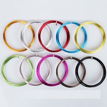 철사 공예 와이어 공예 칼라 공예용 철사 1.5mm x 4m, 은색