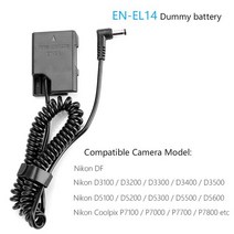 니콘 카메라 배터리 dc 커플러 dr-e6 lp-e6 dr-e18 lp-e17 np-fz100 cp-w126s np-w126 ep-5a en-el14 ep-5b en-el15